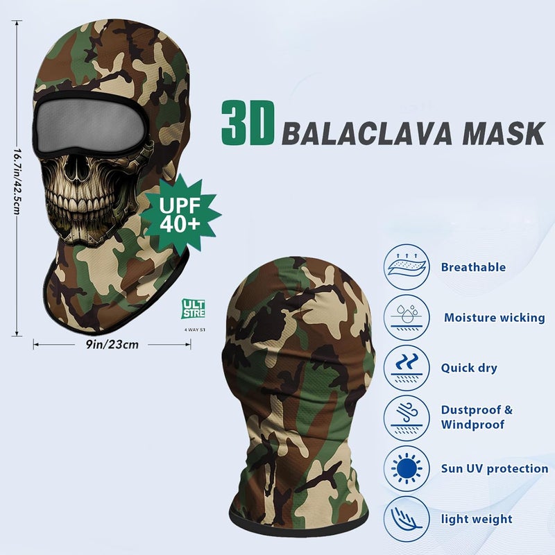 Obacle Balaclava Face Mask Men Women Lightweight for Ski Hunting Cycling Fishing - Image 3